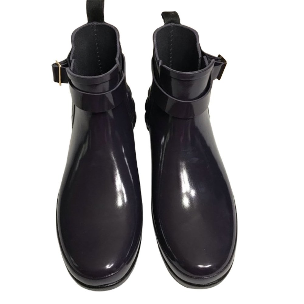Hunter Women’s Purple Quilted Ankle Rain Boots Size 10 Brand New - Picture 6 of 7